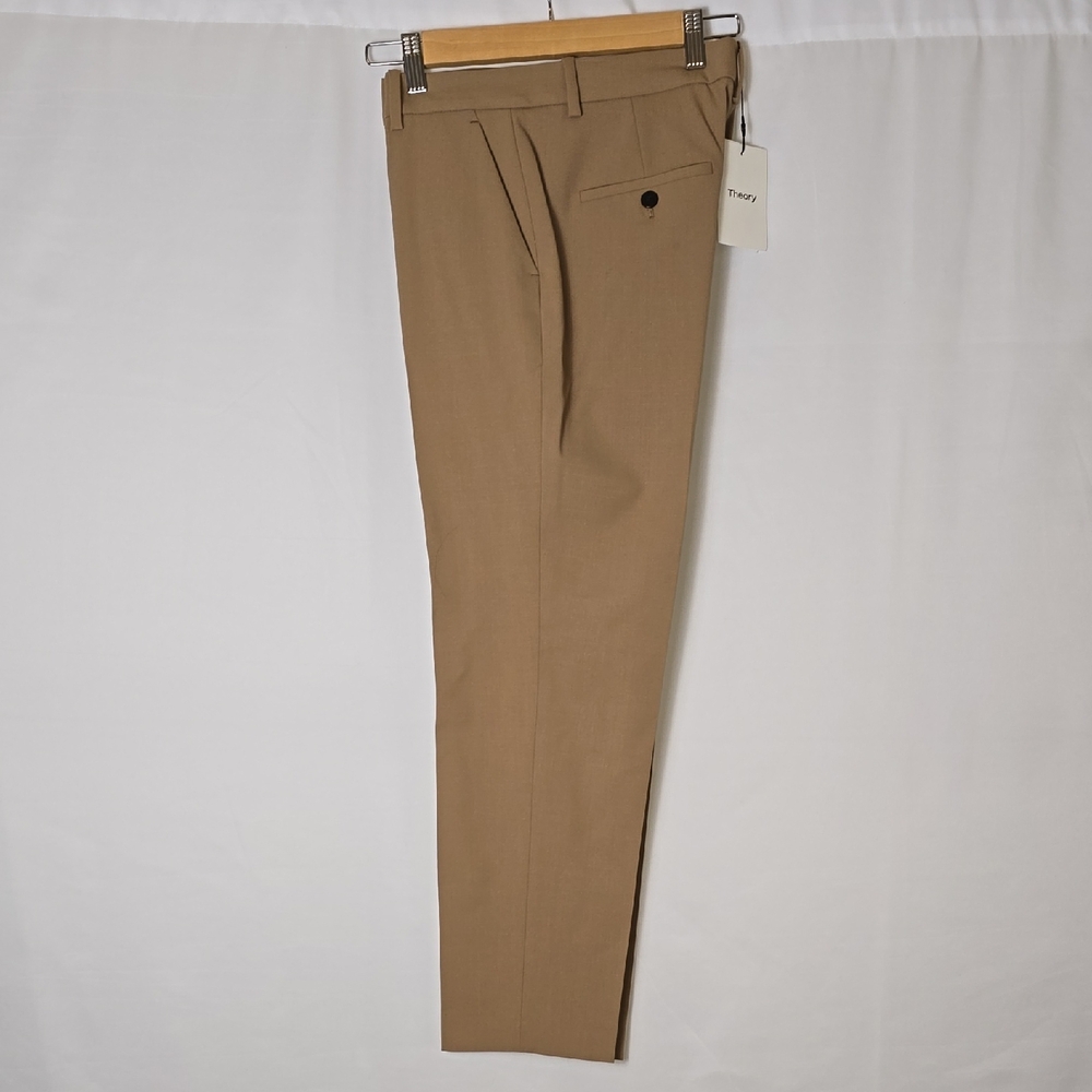 Theory Slim Camel Trousers